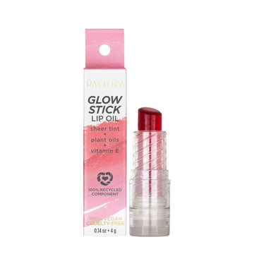 Pacifica Glow Stick Lip Oil - Rosy Glow Women 0.14 Oz