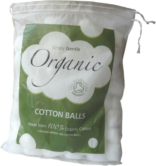 Simply Gentle Organic Cotton - Pack Of 100 Balls (Pack Of 2-200 Balls)