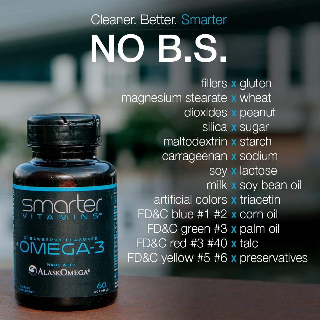Smartervitamins Omega 3 Fish Oil, Strawberry Flavor, Burpless, Tasteless, 2000Mg, Dha Epa Triple Strength, Made With Alaskomega® : Health & Household