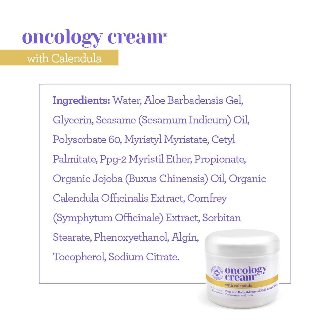 PhysAssist Oncology Calendula Cream Face & Body Advanced Hydrating Cream, for Men & Women after Radio or Chemo. 4 oz jar. : Beauty & Personal Care