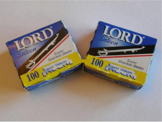 200 Lord Razor Blades Super Stainless Single Edge For Barbers