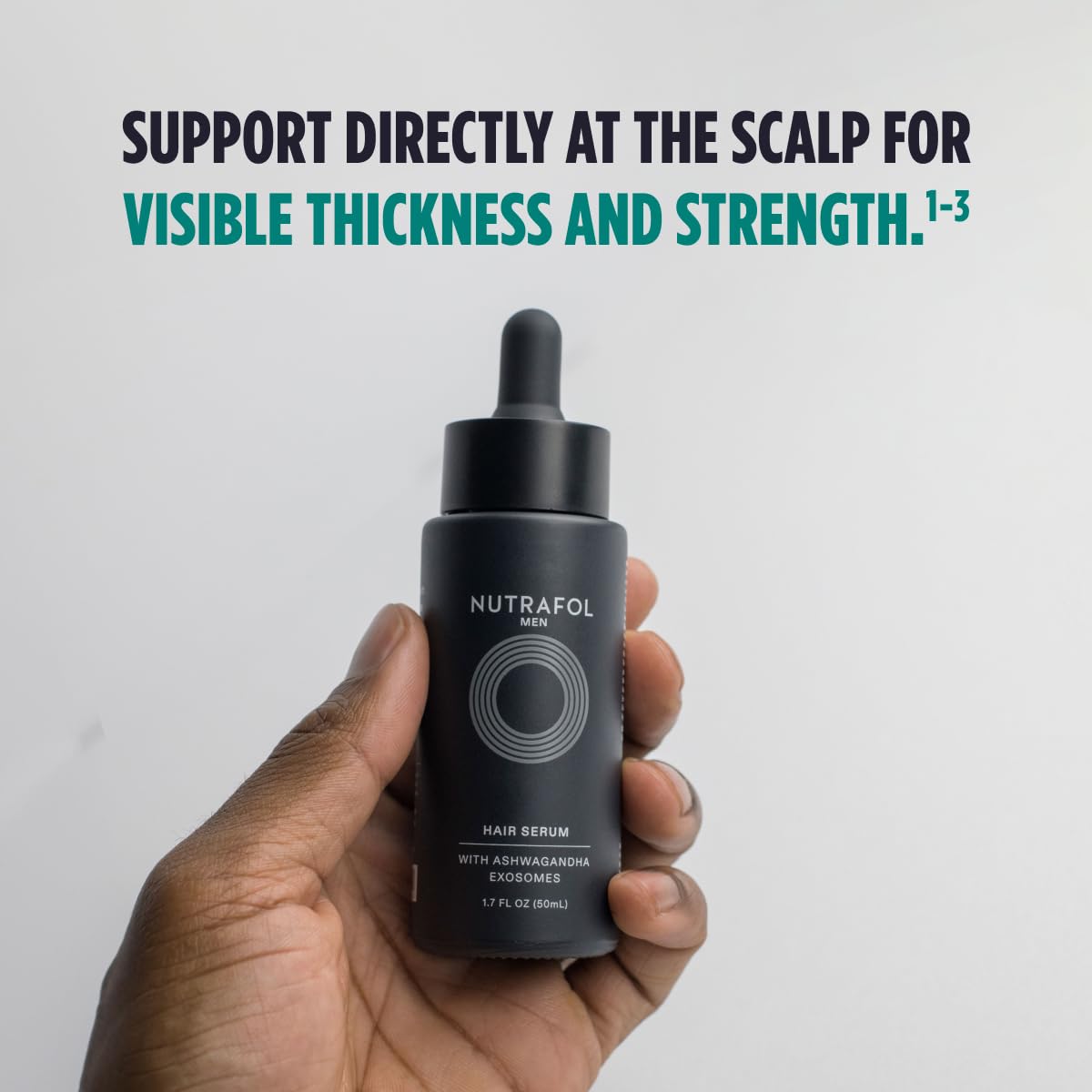Nutrafol Men'S Hair Growth Supplement And Hair Serum, Clinically Tested For Visible Thickness And Strength - 1 Month Supply, 1.7 Fl Oz Bottle : Beauty & Personal Care