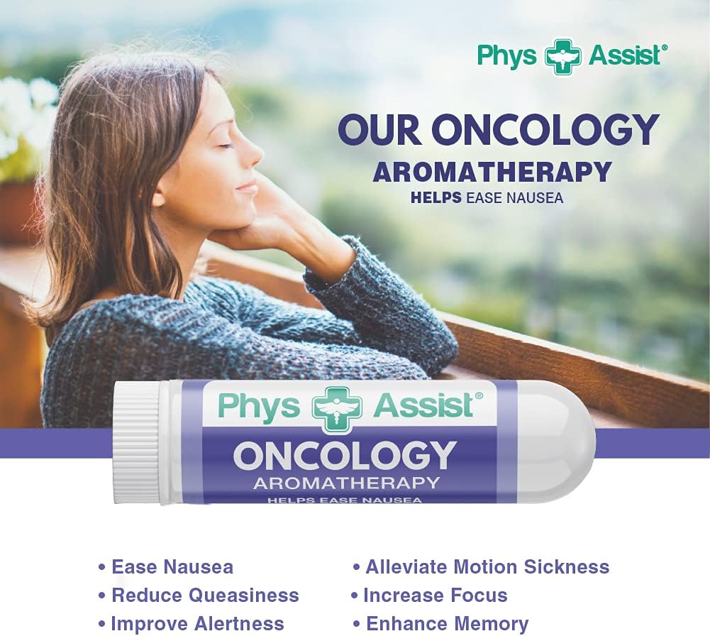 PhysAssist Oncology Aromatherapy for Nausea. Contains Natural Essential Oils, Compact Travel Size. : Health & Household