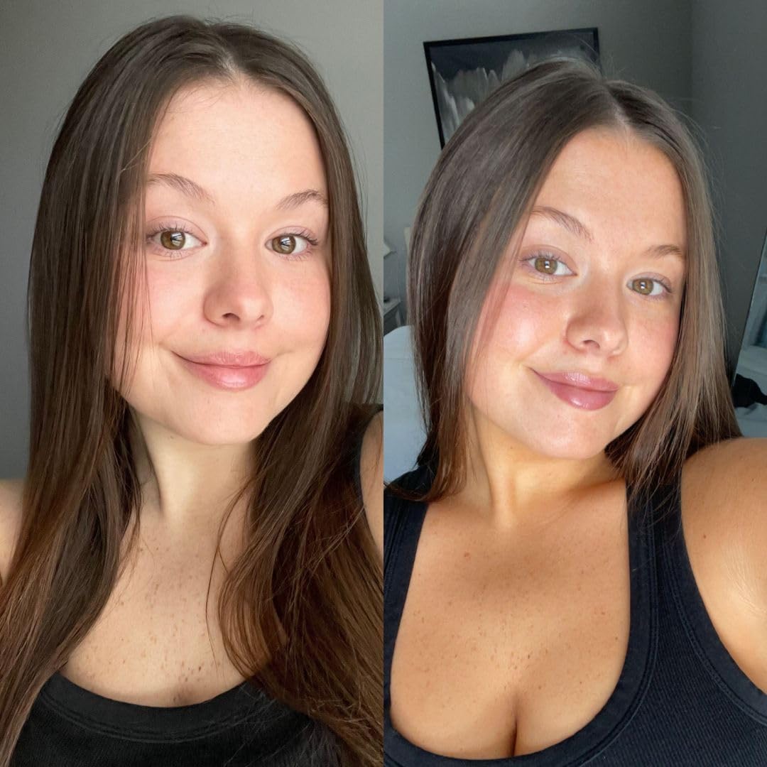 B.Tan Gradual Self Tan Face Lotion | Addicted To The Glow - Daily Faical Tanning Cream For A Sunkissed Dark Bronze, Best Sunless Moisturizer, Hydrating Vitamin C, Travel Size, No Fake Tanner Smell : Beauty & Personal Care