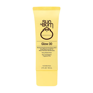 Sun Bum Original SPF 30 Glow Sunscreen Face Lotion | Vegan and Hawaii 104 Reef Act Compliant (Octinoxate & Oxybenzone Free) Broad Spectrum Moisturizing UVA/UVB Sunscreen Lotion with Vitamin E | 2 oz