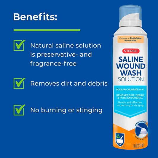 Rite Aid Pharmacy Sterile Saline Wound Wash Spray - 7.4 fl oz