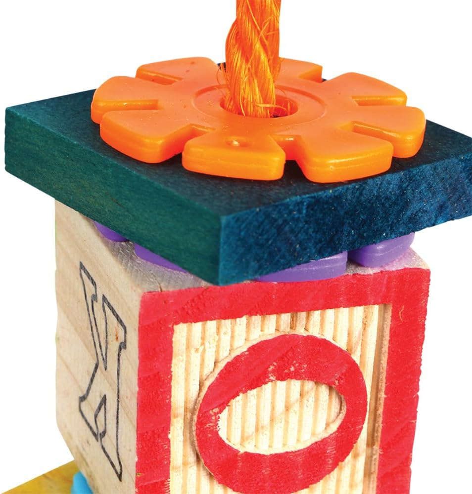 ABC Block Stacker Parrot Toy :Pet Supplies