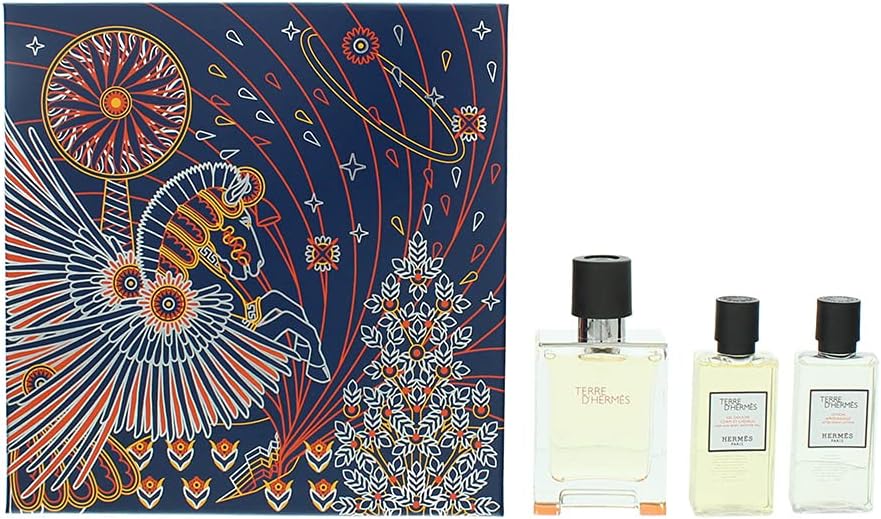 Hermès Terre D'Hermès 3 Piece Gift Set: Eau De Toilette 50Ml - Aftershave Lotion 40Ml - Shower Gel 40Ml