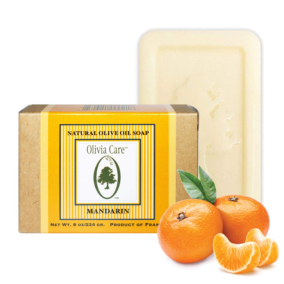 Olivia Care Green Tea Bar Soap - Organic, Vegan & Natural | Pure Olive Oil | Moisturizes & Deep Cleans | Good For Sensitive Dry Skin | Made In Usa : Beauty & Personal Care