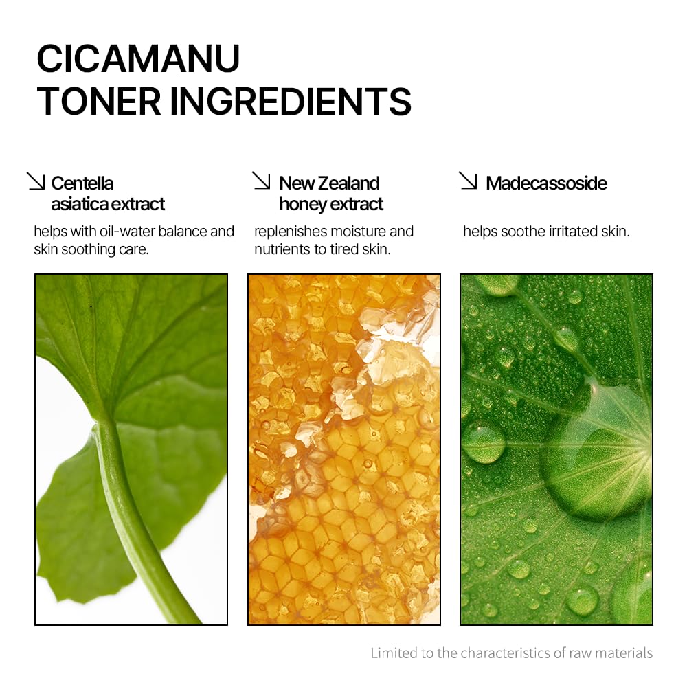 Parnell Cicamanu Toner - Centella Asiatica, Ceramide, Lha, Pha, Soothing And Moisturizing For Sensitive And Dry Skin (6.76 Fl Oz / 200Ml)