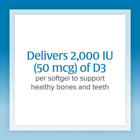 Natural Factors - Vitamin D3 2000 IU, Supports Healthy Bones, 240 Soft Gels