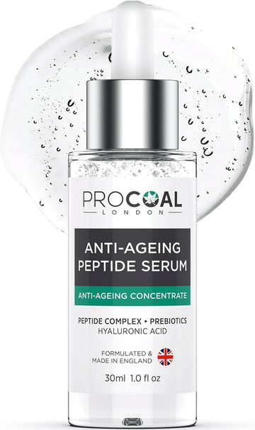 Argireline Serum, Peptide & Hyaluronic Acid Serum 30Ml By Procoal - Face Serum With Acetyl Hexapeptide-8, 100% Recyclable Packaging, Vegan, Made In Uk