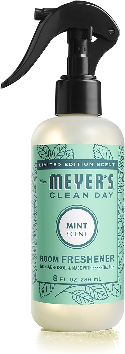 Mrs. Meyer's Clean Day Room Freshener Spray Bottle, Mint Scent, 8 Fl oz (Pack of 1)