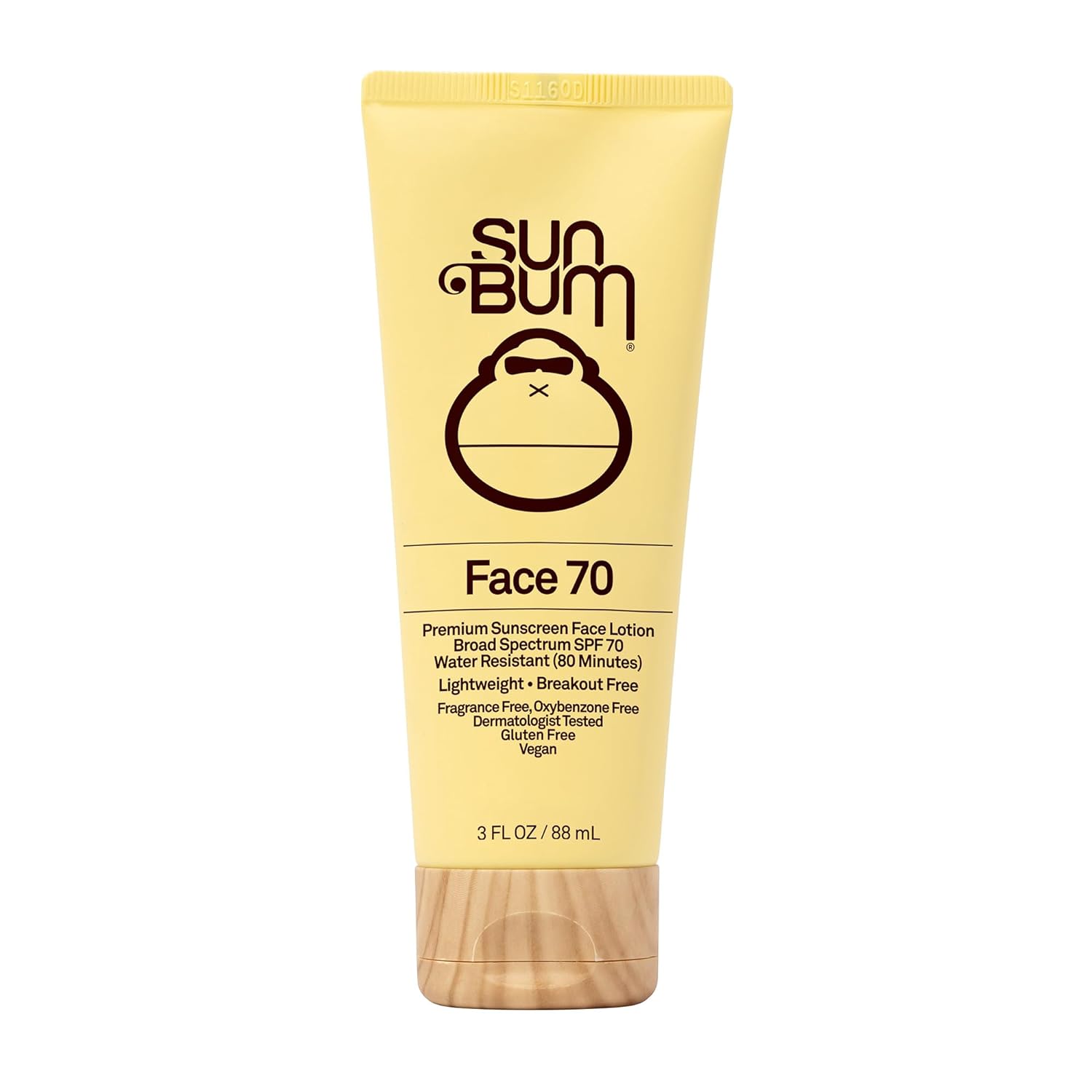 Sun Bum Original SPF 70 Sunscreen Face Lotion with Vitamin E | Vegan and Hawaii 104 Reef Act Compliant (Octinoxate & Oxybenzone Free) UVA/UVB Broad Spectrum Fragrance-Free Moisturizing |3oz