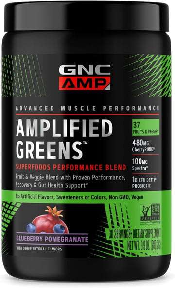 Gnc Superfoods Amplified Greens Blue Pomegranate