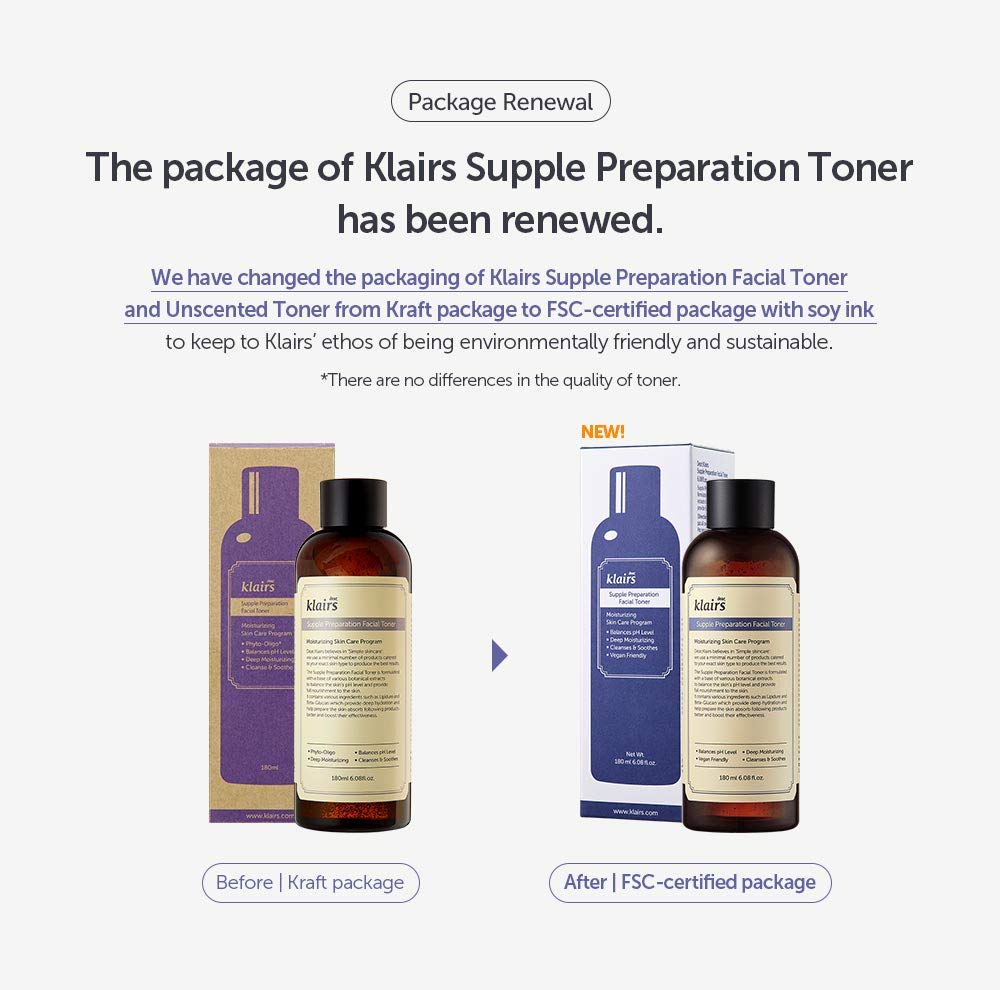 Klairs Supple Preparation Facial Toner, 180 Ml : Beauty & Personal Care