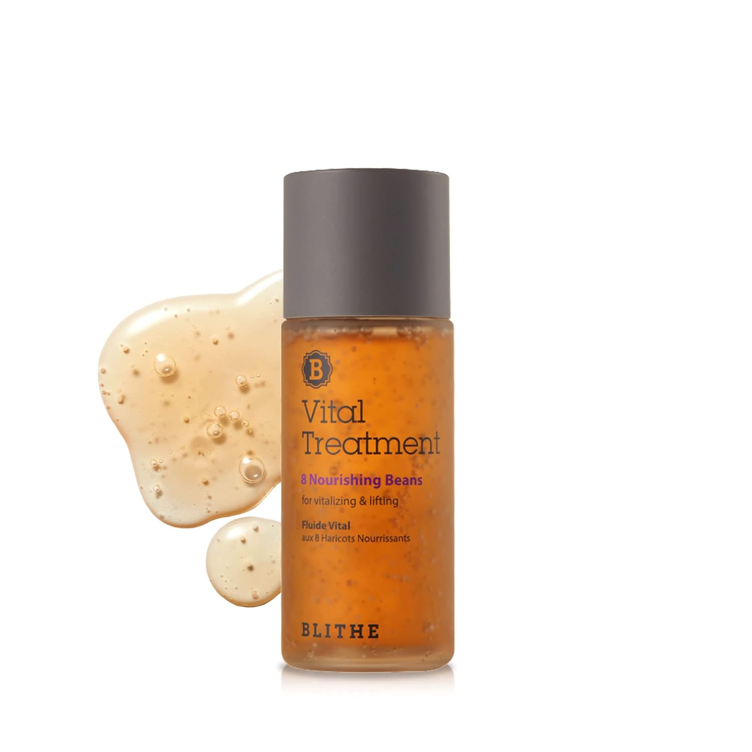 Blithe 8 Beans Clear Essence Toner Lotion Moisturizer - Elasticity & Skin Barrier Skin Care - Lightweight, Niacinamide Adenosine Vitamin E - Fermented Olive & Argan Oil (1.83Oz)