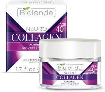 Bielenda Neuro Collagen Moisturising Face Cream Fills Fixed Wrinkles And Lifts The Skin Improves Firmness Of The Skin Moisturizing Face Cream Concentrate 40+ Day/Night - 50 Ml