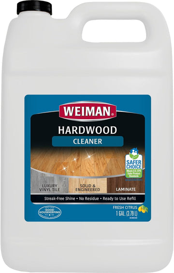 Weiman Hardwood Floor Cleaner - 128 Ounce Refill - Finished Engineered Hardwood Floors
