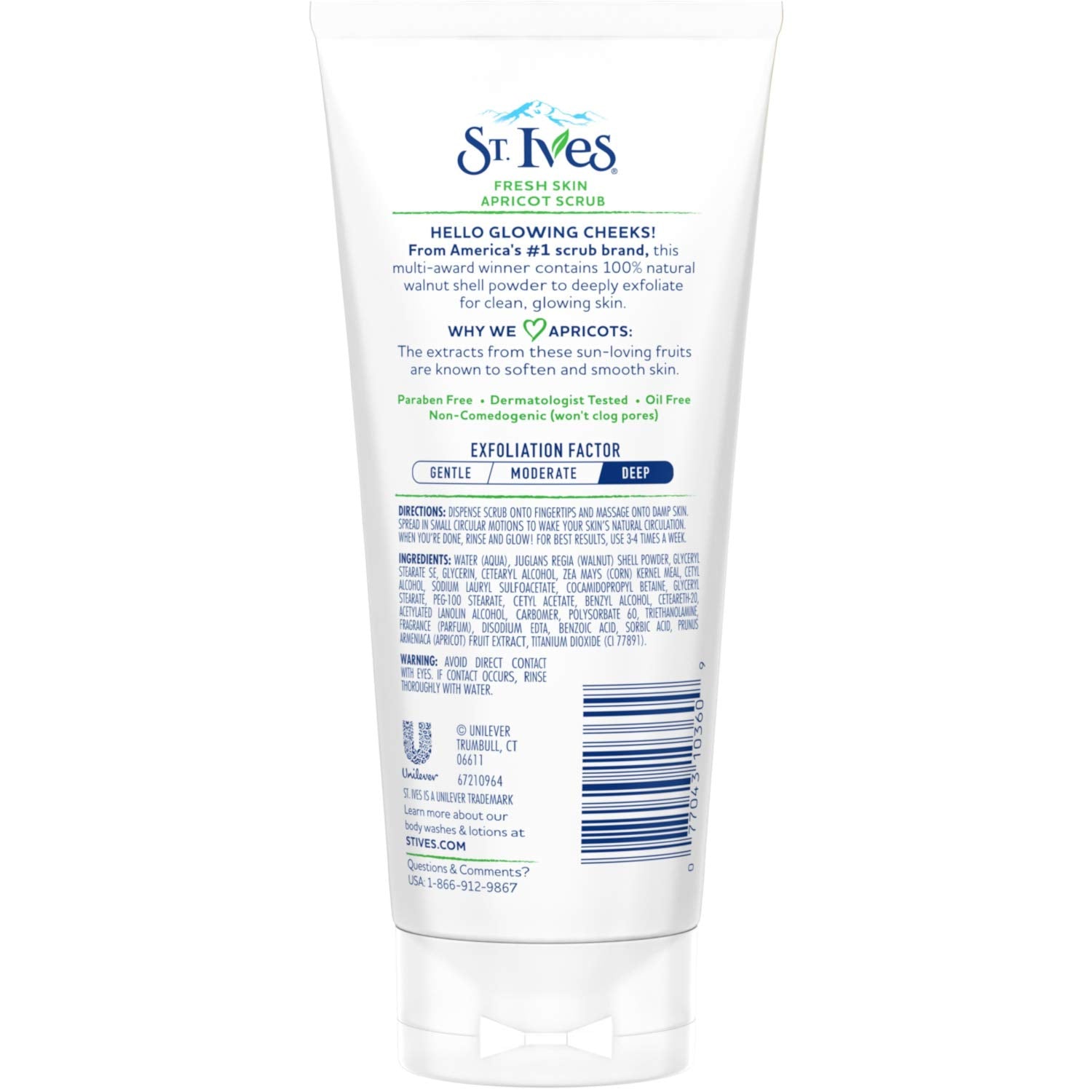 St. Ives Invigorating Apricot Scrub, 6 Oz, 3 Pk