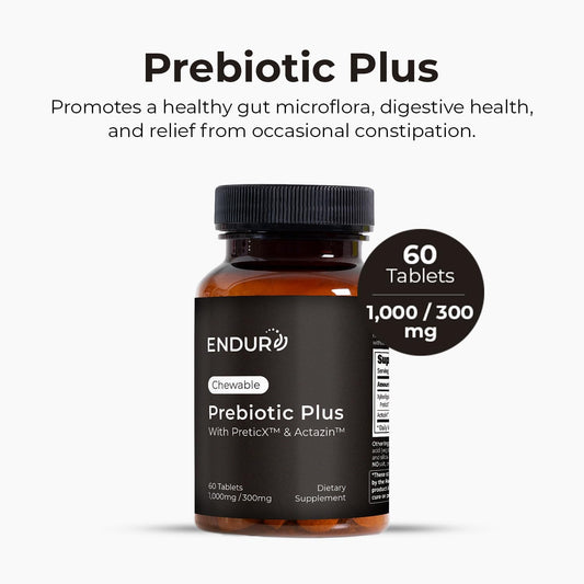 Prebiotic Plus Chewable With Actazin™ - Promotes Digestive Health - 60 Count Company