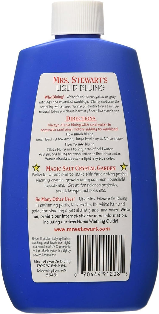 Mrs. Stewart's Concentrated liquid bluing , 8 ounce (Pack of 2)