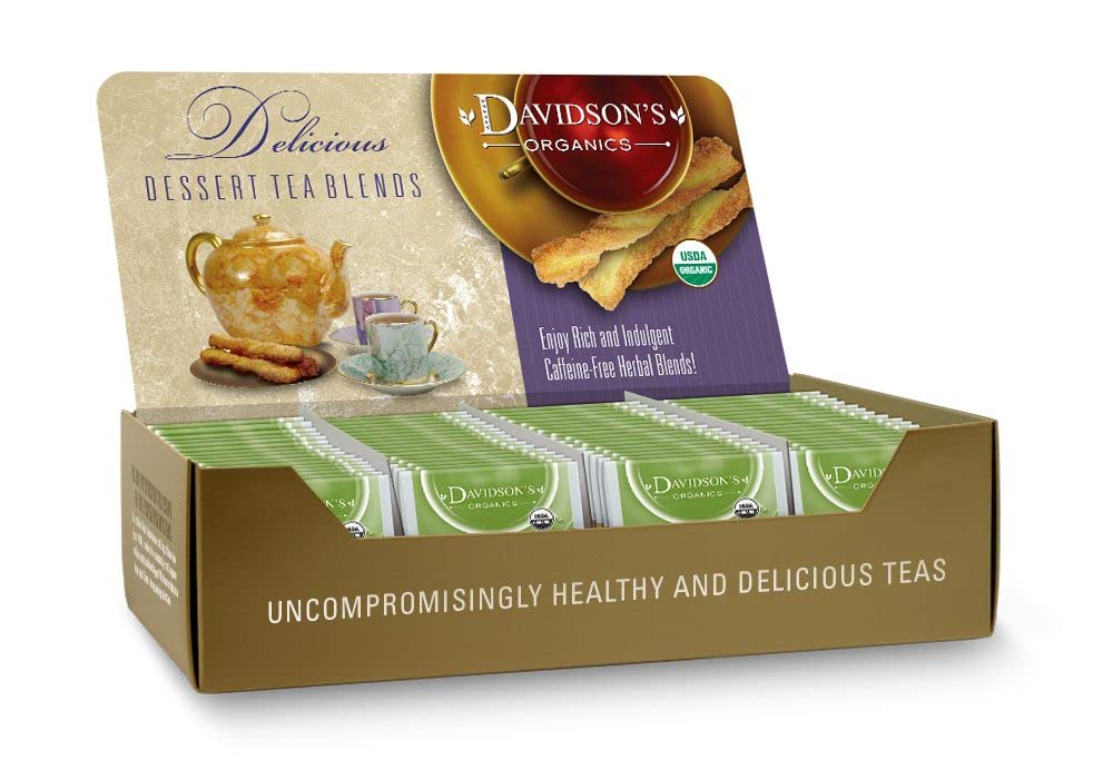 Davidson'S Organics, Raspberry Cream Caramel, 100-Count Individually Wrapped Tea Bags