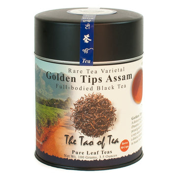 The Tao Of Tea, Golden Tips Assam Black Tea, Loose Leaf, 3.5 Ounce Tin