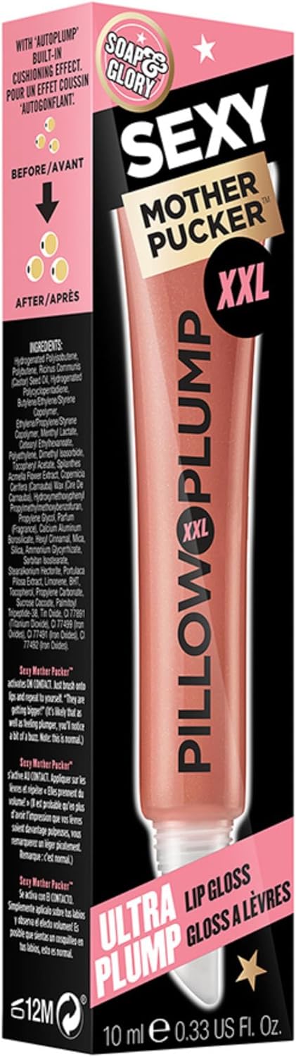 Soap And Glory Sexy Mother Pucker Pillow Plump Xxl Nude In Town Lip Gloss 10Ml