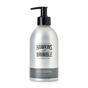 Hawkins & Brimble Beard Shampoo Eco Refillable 10.1 Fl Oz (300Ml) For Men, Naturally Fragranced - Bottle For Life Eco Friendly