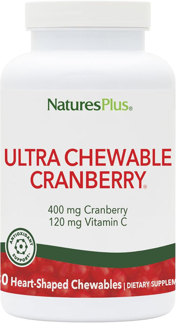 Natures Plus Ultra Chewable Cranberry - 180 Love-Berries, Pack Of 2 - Supports A Healthy Urinary Tract & Overall Well-Being - Non-Gmo, Vegetarian, Gluten Free - 180 Total Servings