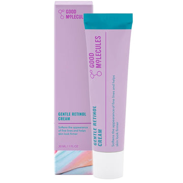 Good Molecules Gentle Retinol Cream - Night Cream With Retinol And Bakuchiol - Targets Fine Lines, Congestion, Enlarged Pores - Anti-Aging Skincare For Face