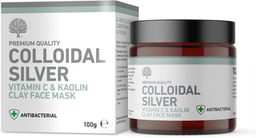 Nature'S Greatest Secret Antibacterial Deep Pore Cleanse Colloidal Silver Vitamin C & Kaolin Clay Face Mask Natural Dermatology 100G