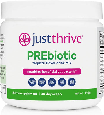 Just Thrive Prebiotic Powder - Digestive And Immune Support Supplement, 150 G