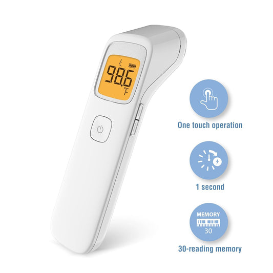 Infrared Non Contact Forehead Thermometer, Made in Taiwan, No Touch Digital Thermometer for Adult, Baby and Children
