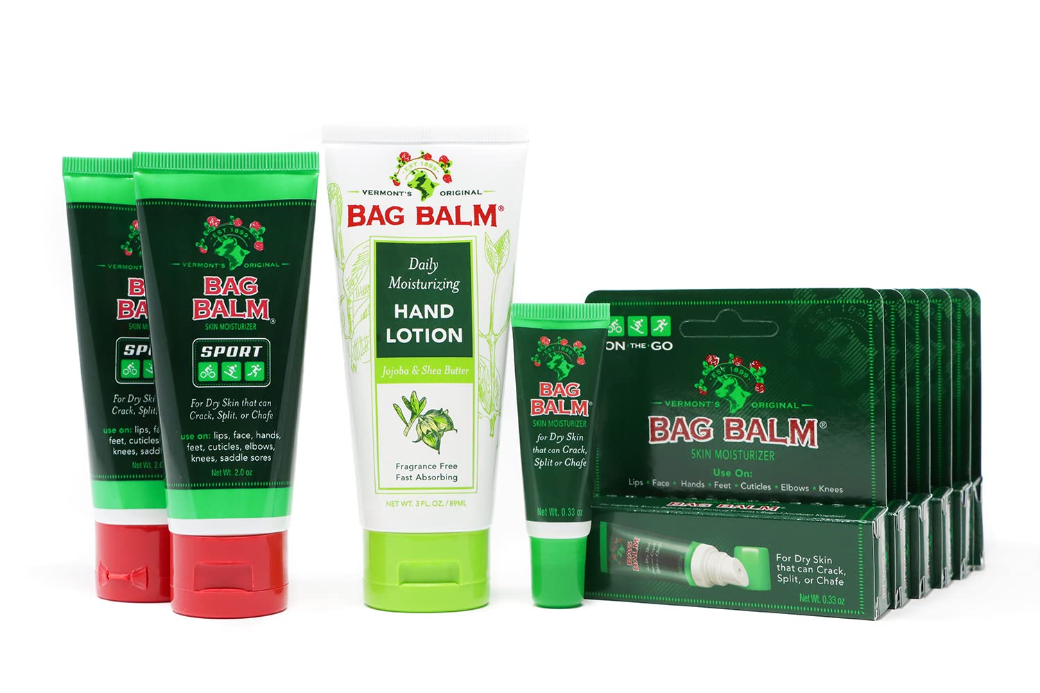 Vermont'S Original Bag Balm Travel Bundle | Moisturizing Skin Balm And Lotion Tsa Approved : Beauty & Personal Care