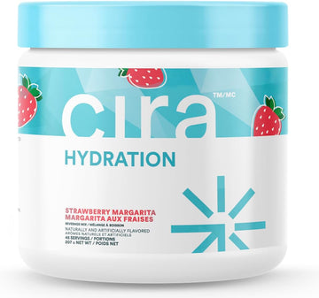 Cira Hydration Powder (45 Servings) - Electrolyte Drink Mix With Himalayan Salt For Dehydration Relief And Recovery - Strawberry Margarita