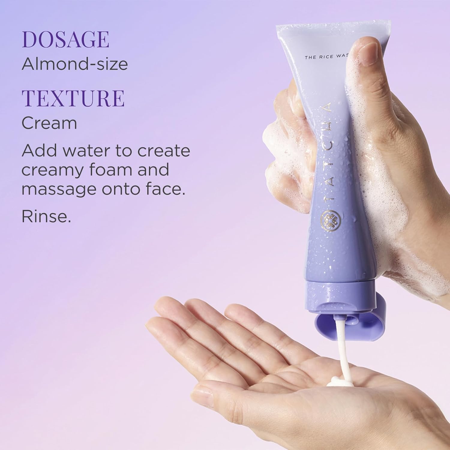 Tatcha The Rice Wash | Soft Cream Facial Cleanser Washes Away Buildup Without Stripping Skin For A Soft, Luminous Complexion | 4 Oz : Beauty & Personal Care