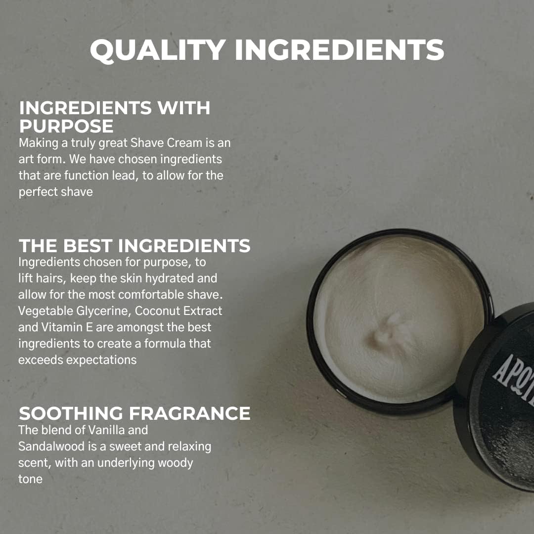 Apothecary 87 Shave Cream | Premium Formulation | Thick Shaving Cream for Men, Protects and Hydrates Skin, Reduces Irritation | 100ml : Amazon.co.uk: Health & Personal Care