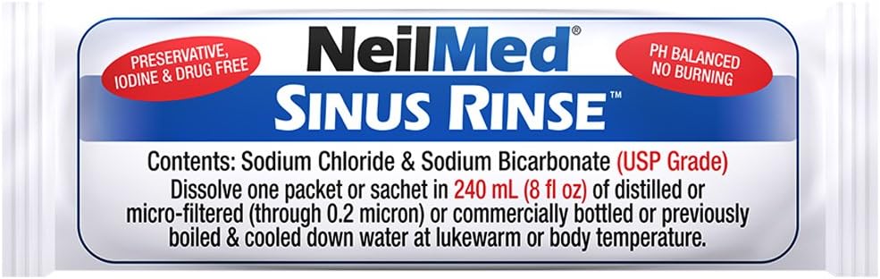 NeilMed Sinus Rinse - A Complete Sinus Nasal Rinse Kit, Pack of 2 : Health & Household