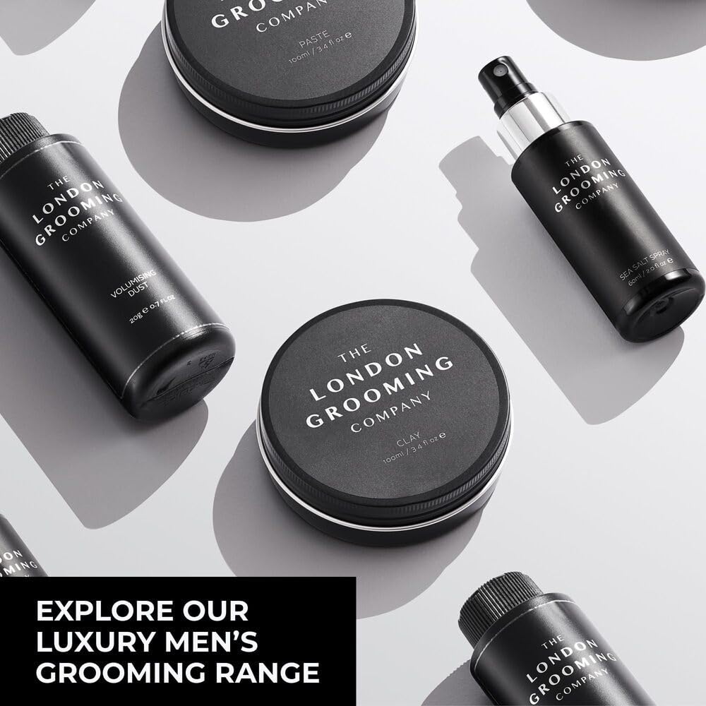 The London Grooming Company Water-Based Hair Pomade For Men | Strong All-Day Hold | High Shine Finish | Easy To Wash Out | 3.4 Fl Oz (100Ml) : Beauty & Personal Care