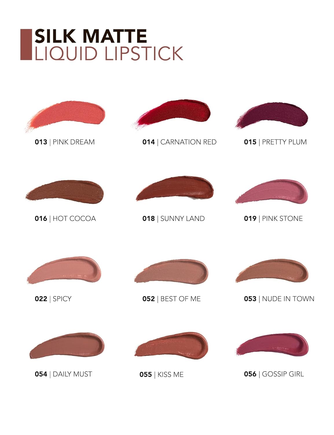 Silk Matte Liquid Lipstick (Sunsety) : Beauty & Personal Care