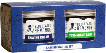 The Bluebeards Revenge Shaving Starter Set, Vegan Friendly Gift Set, Includes Shaving Cream (150Ml) And Post Shave Balm (150Ml) - 2 Piece