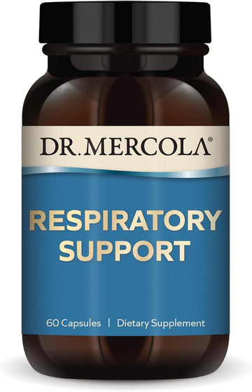 Dr. Mercola Respiratory Support Dietary Supplement, 30 Servings (60 Capsules), Antioxidant & Immune Support, Non GMO, Soy Free, Gluten Free