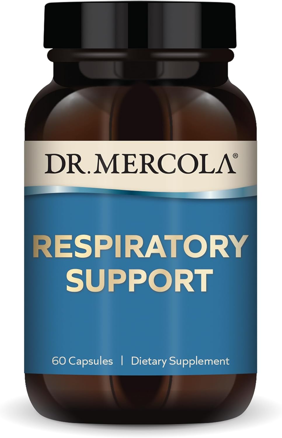Dr. Mercola Respiratory Support Dietary Supplement, 30 Servings (60 Capsules), Antioxidant & Immune Support, Non Gmo, Soy Free, Gluten Free