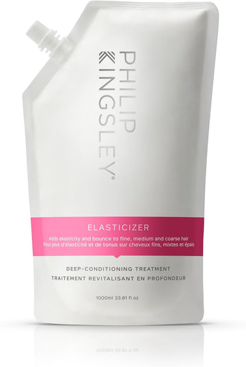 Philip Kingsley - Elasticizer | Deep Conditioner | Repair Hair Mask Treatment For All Hair Types | Pre Shampoo Deep Conditioning Mask | Hydrates, Adds Shine And Reduces Breakage | 1000Ml Refill Pouch