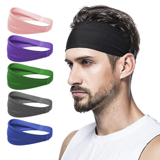 Headbands for Women & Men Yoga Elastic Hair Bands Workout Running Sport Non-Slip Sweat Hair Wrap for Girls Headband for Thick Hair