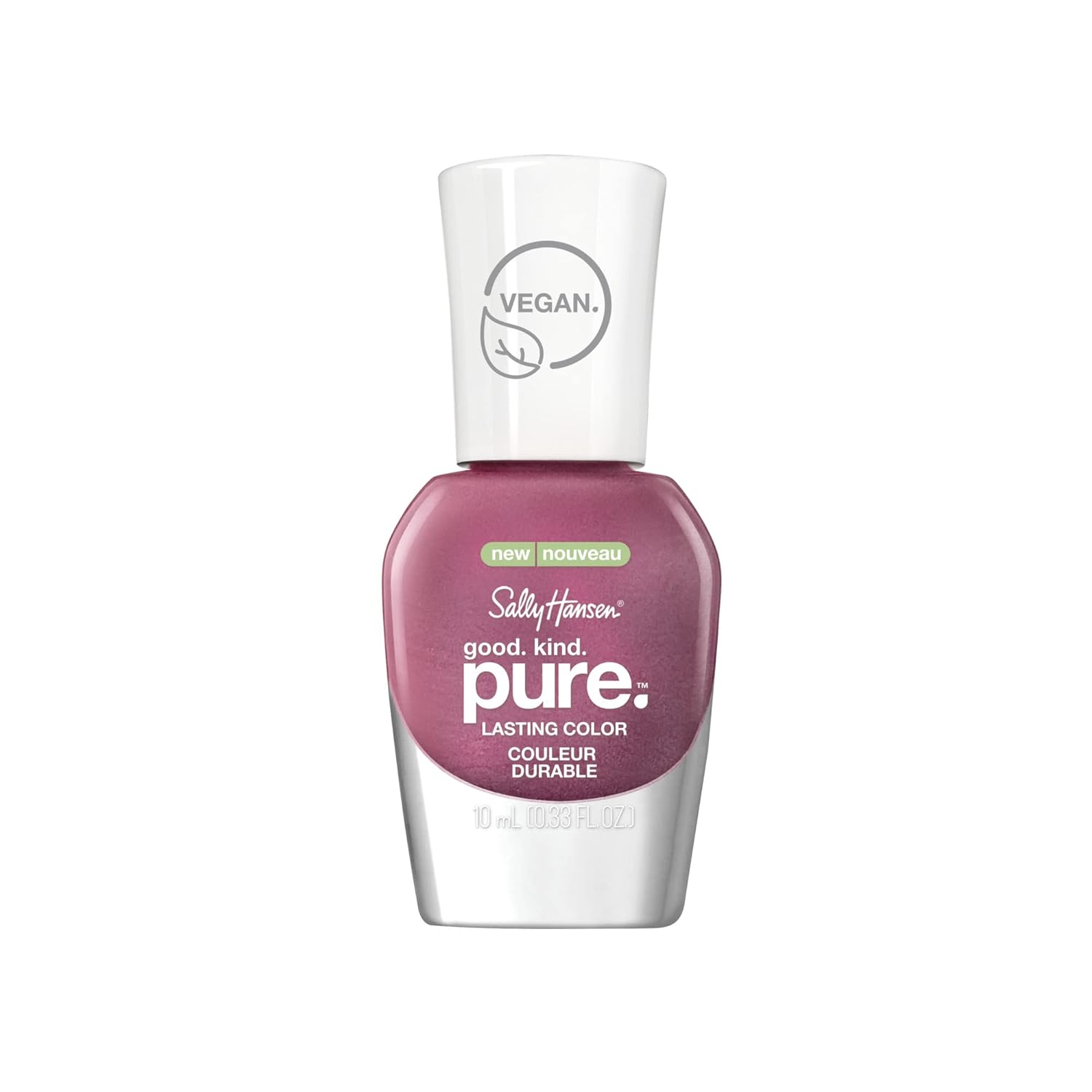 Sally Hansen Good.Kind.Pure Nail Polish, Frosted Amethyst, Pack Of 1, Packaging May Vary