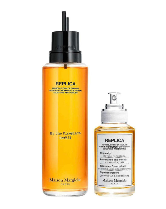 Maison Margiela Replica By The Fireplace 2-Piece Set For Unisex, (3.4 Oz Eau De Toilette Spray Refillable + 1.0 Oz Eau De Toilette Spray) : Beauty & Personal Care