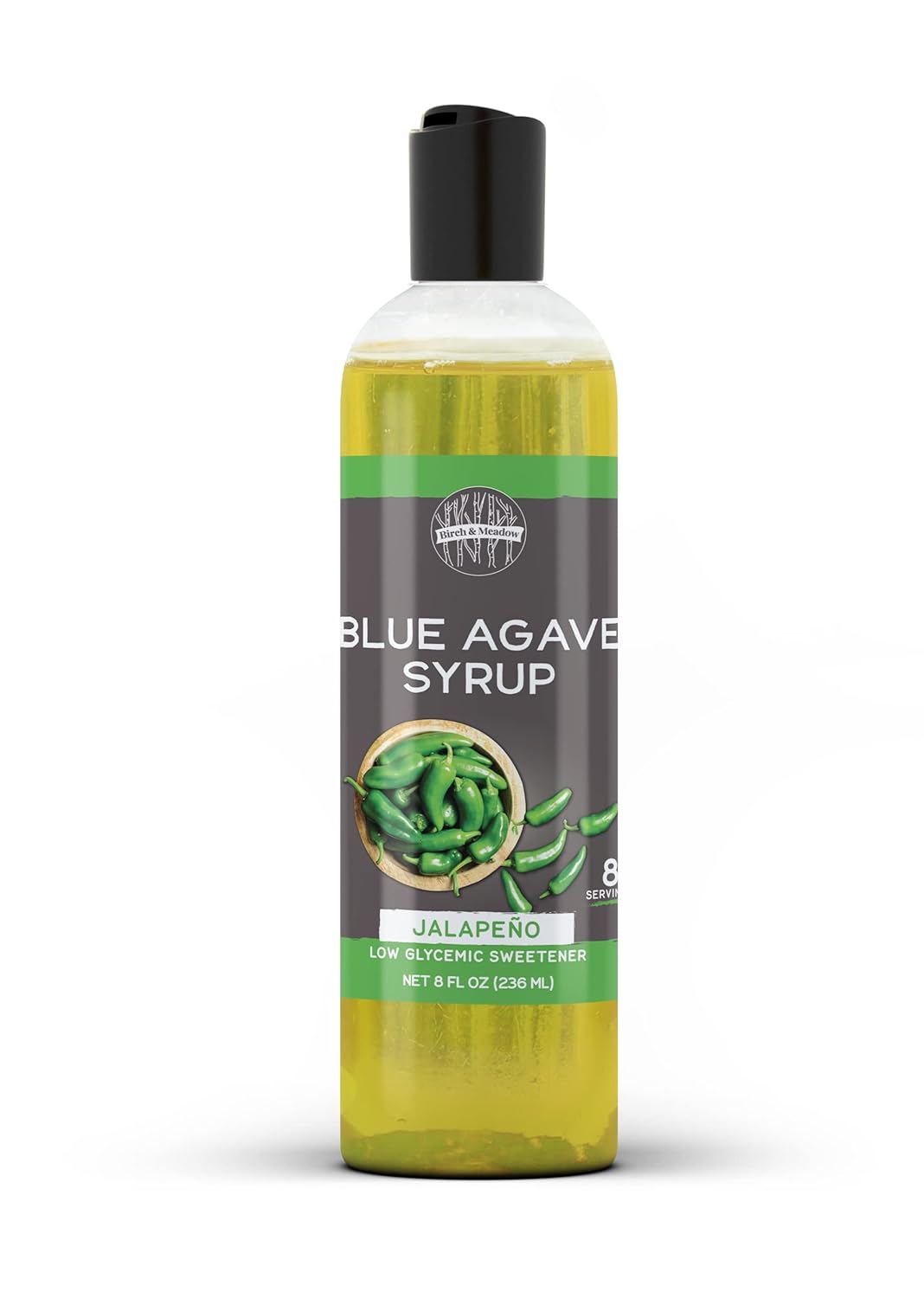 Birch & Meadow 8 Fl Oz Of Jalapeño Agave Syrup, Non-Gmo, Sweet & Spicy